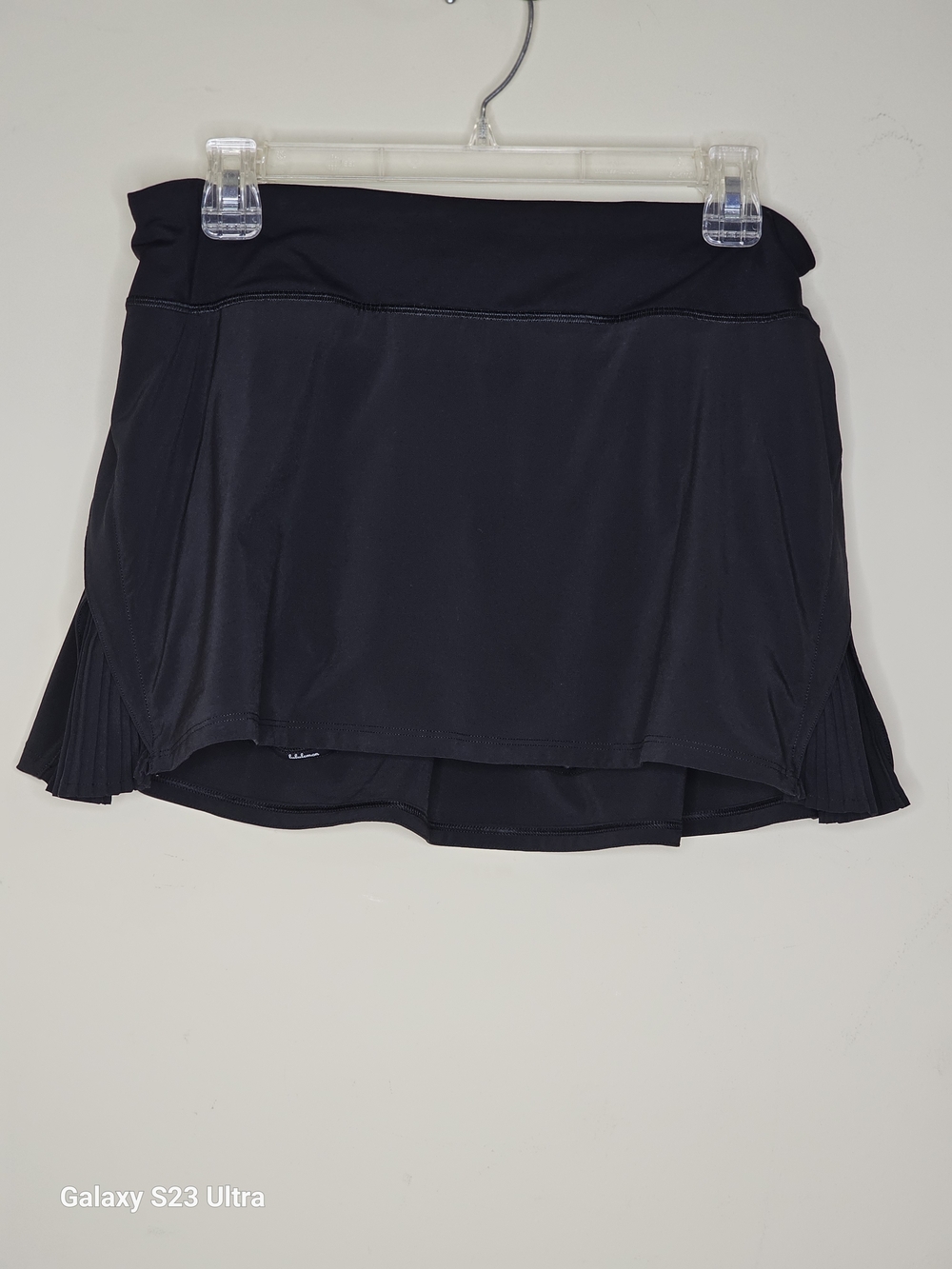 lululemon Play Off Black Pleated Side Skort Tennis Golf
